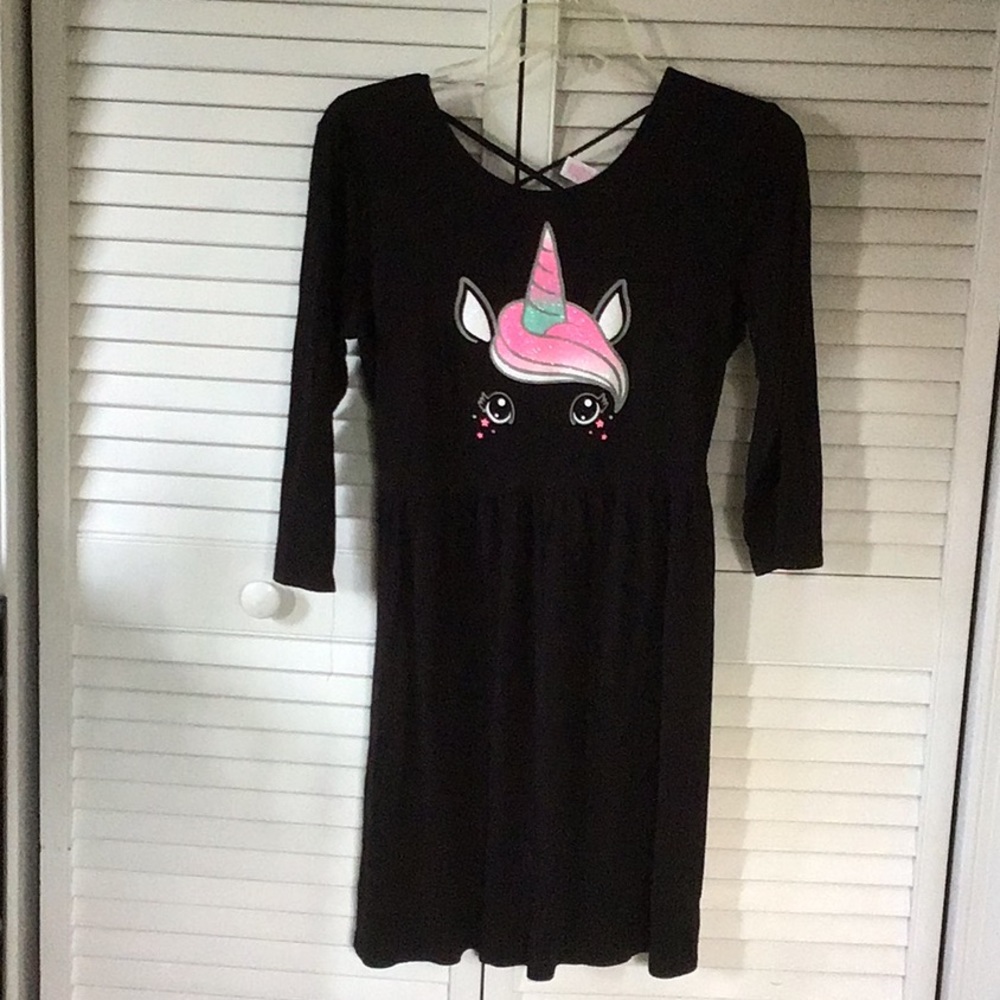 SALE! Adorable Justice Criss Cross Back Slip On Dress 18/20